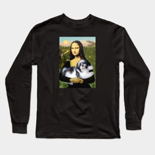 Mona Lisa and her Black and White Shih Tzu Long Sleeve T-Shirt